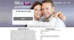 Desktop Screenshot of maturesingles247.com